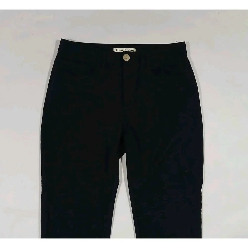 Acne Studios Wool Blend Slim Skin 5 Trousers Pants - Picture 3 of 9